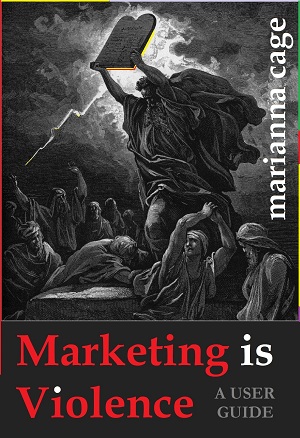 marketing is violence cover and link to amazon